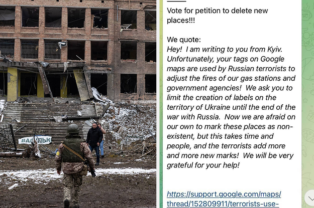 Google Maps Pauses Edits After Claims Ukraine Tags Used For Russian Strikes