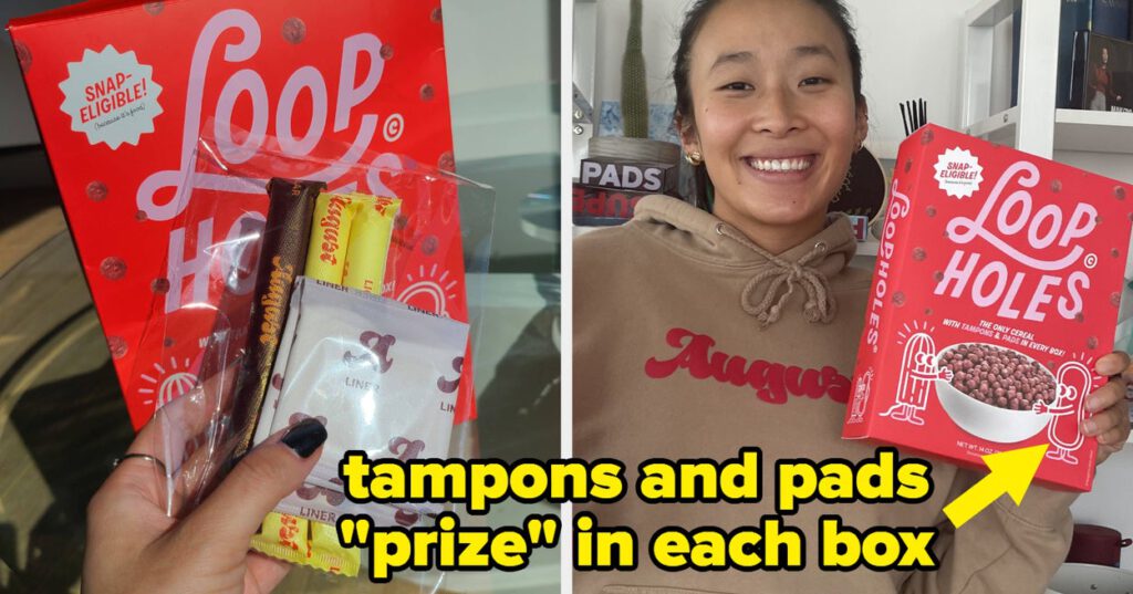 How A Fake Cereal Brand Is Highlighting Period Poverty