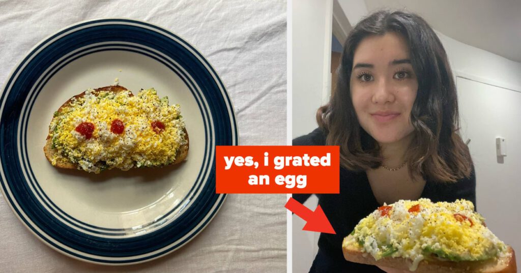 I Tried The TikTok Viral Grated Egg Avocado Toast
