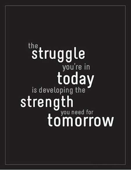 The Struggle You're In Today Is Developing The Strength You Need For Tomorrow.