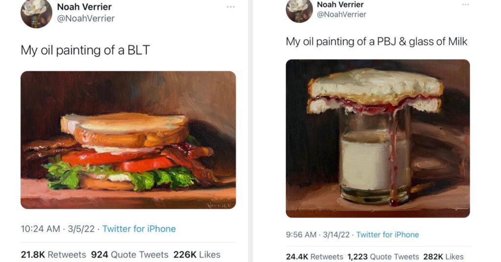 This Artist Went Viral For His Oil Paintings Of Food