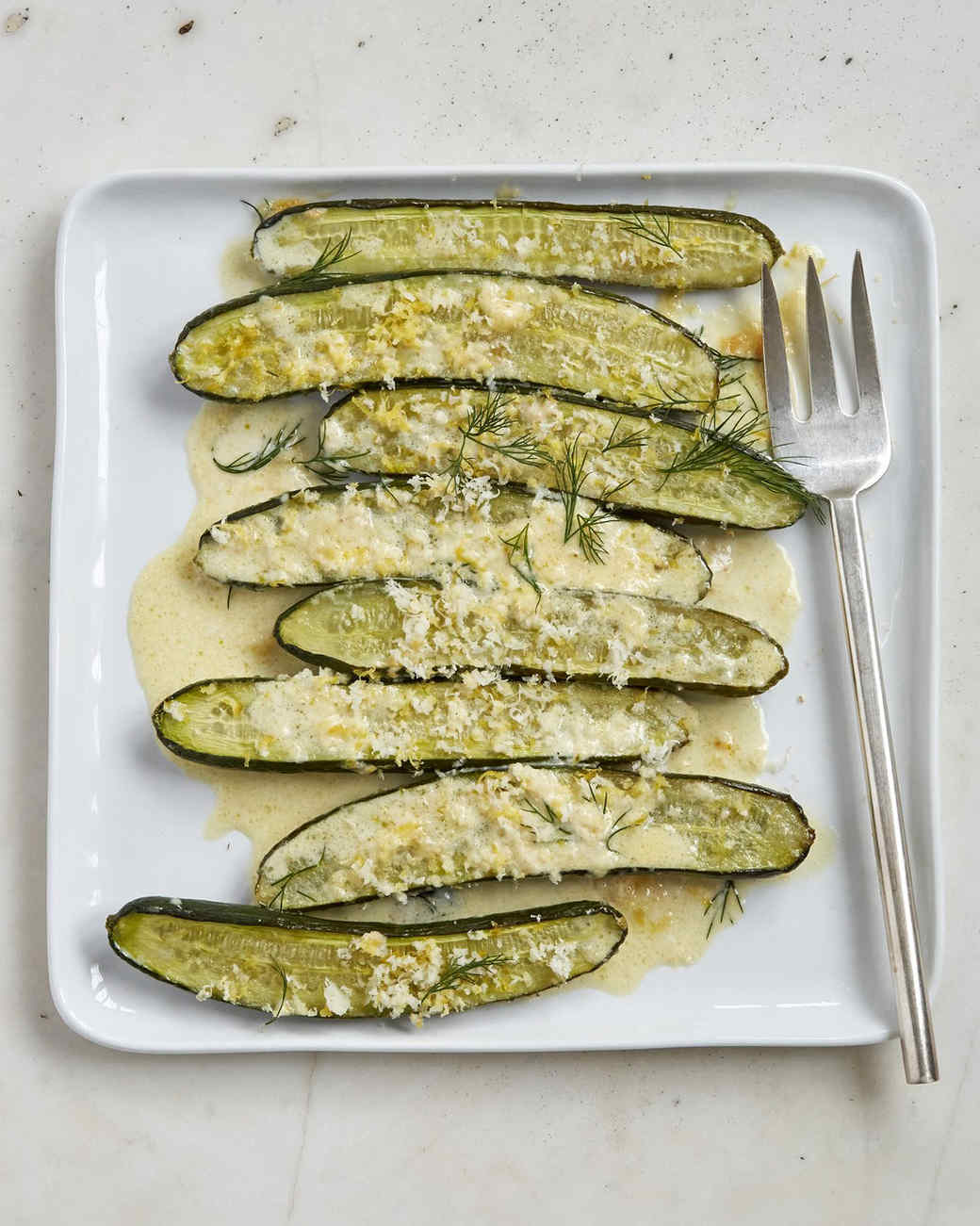 Roasted Cucumbers With Cream and Horseradish - Dinner recipe for tonight