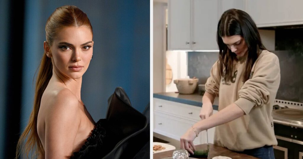 Kendall Jenner Posts About Viral Cucumber Choping