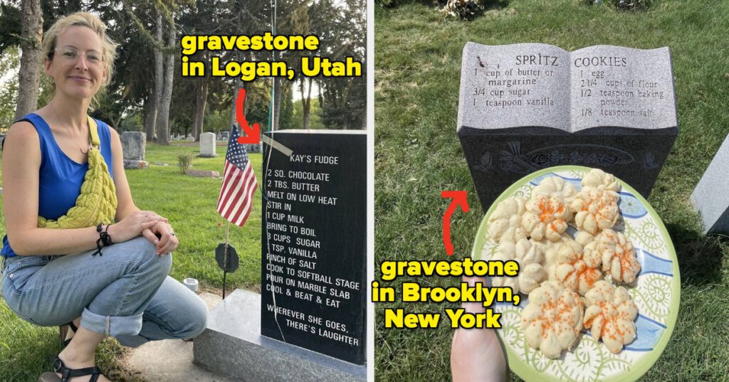 Woman Recreates Recipes On Gravestones
