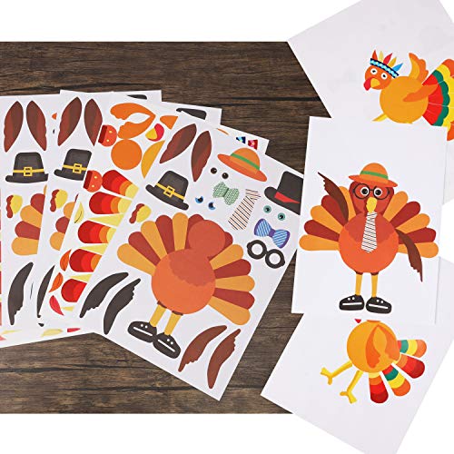 Thanksgiving Make-A-Turkey Stickers