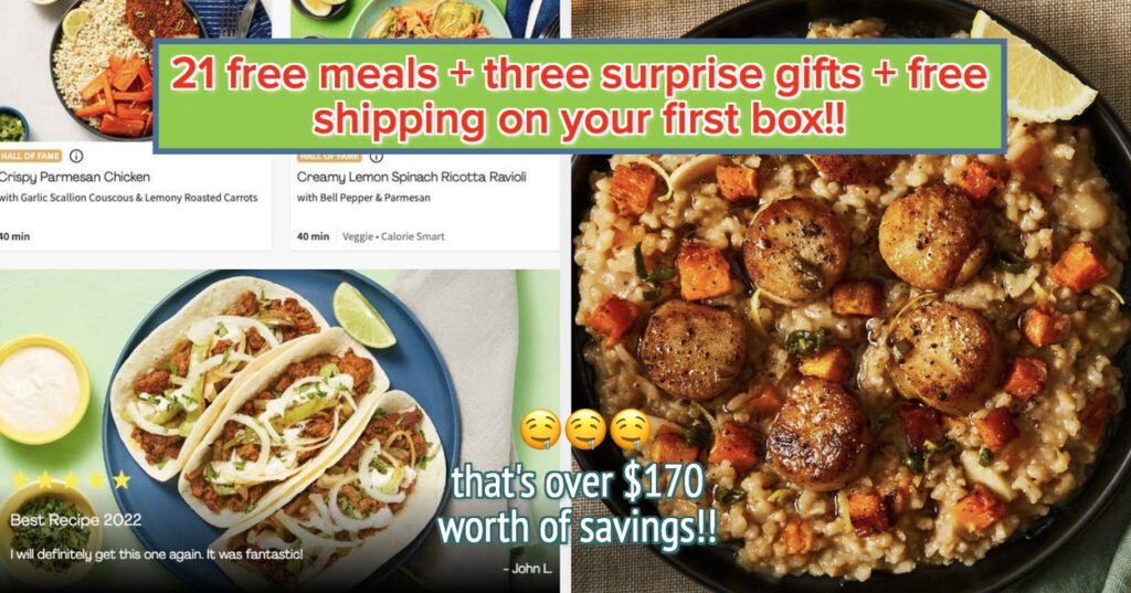 Hello Fresh Is Giving You 21 Free Meals *And* Three Surprise Gifts For Black Friday