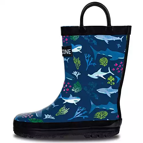 Lone Cone Rain Boots with Easy-On Handles in Fun Patterns