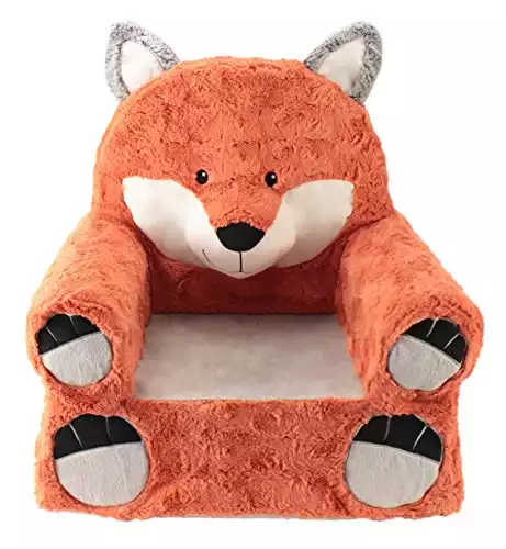 Animal Adventure Orange Fox Soft Plush Children's Chair